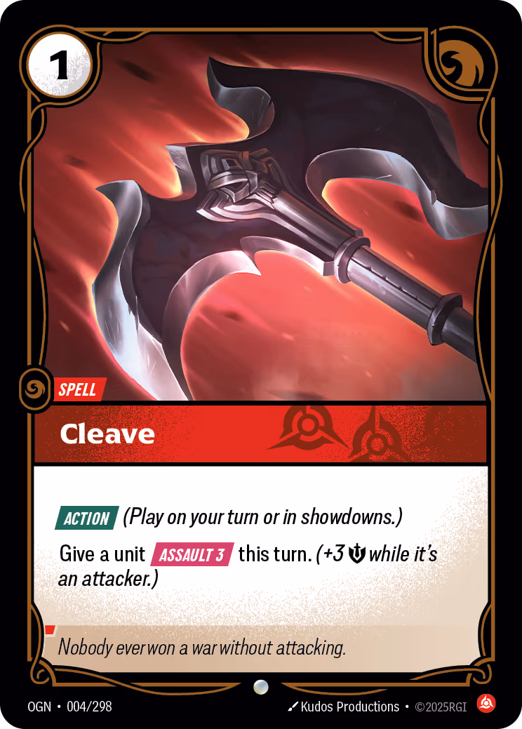 Cleave OGN-004 Riftbound card