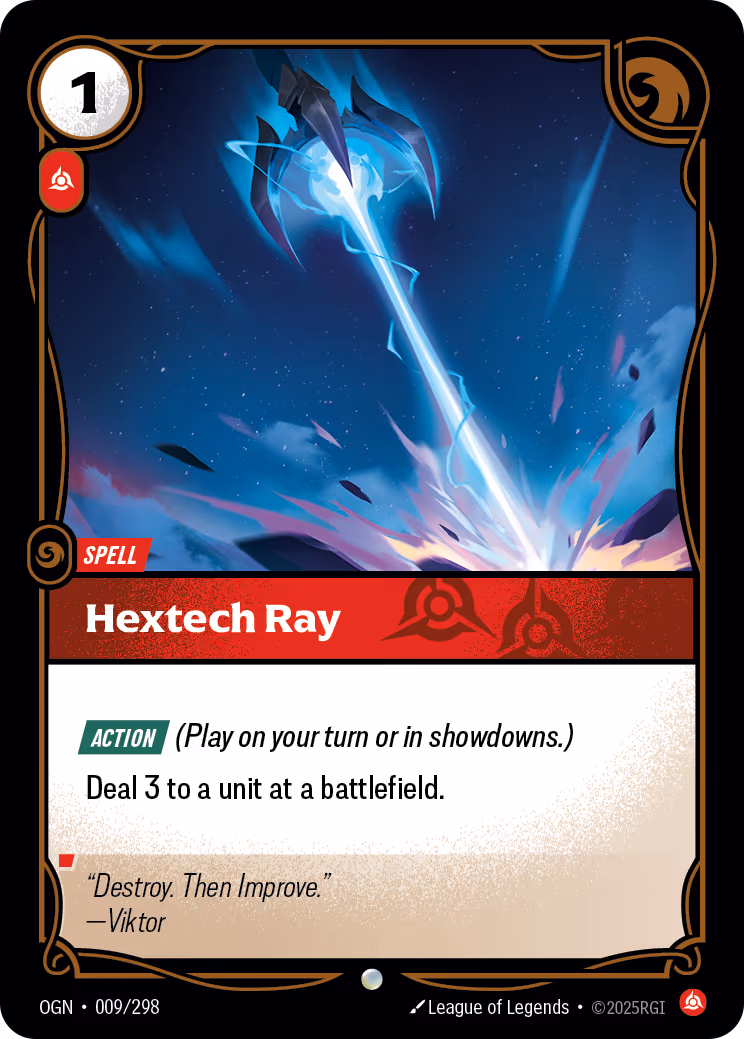 Hextech Ray OGN-009 Riftbound card