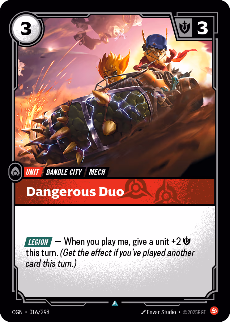 Dangerous Duo OGN-016 Riftbound card