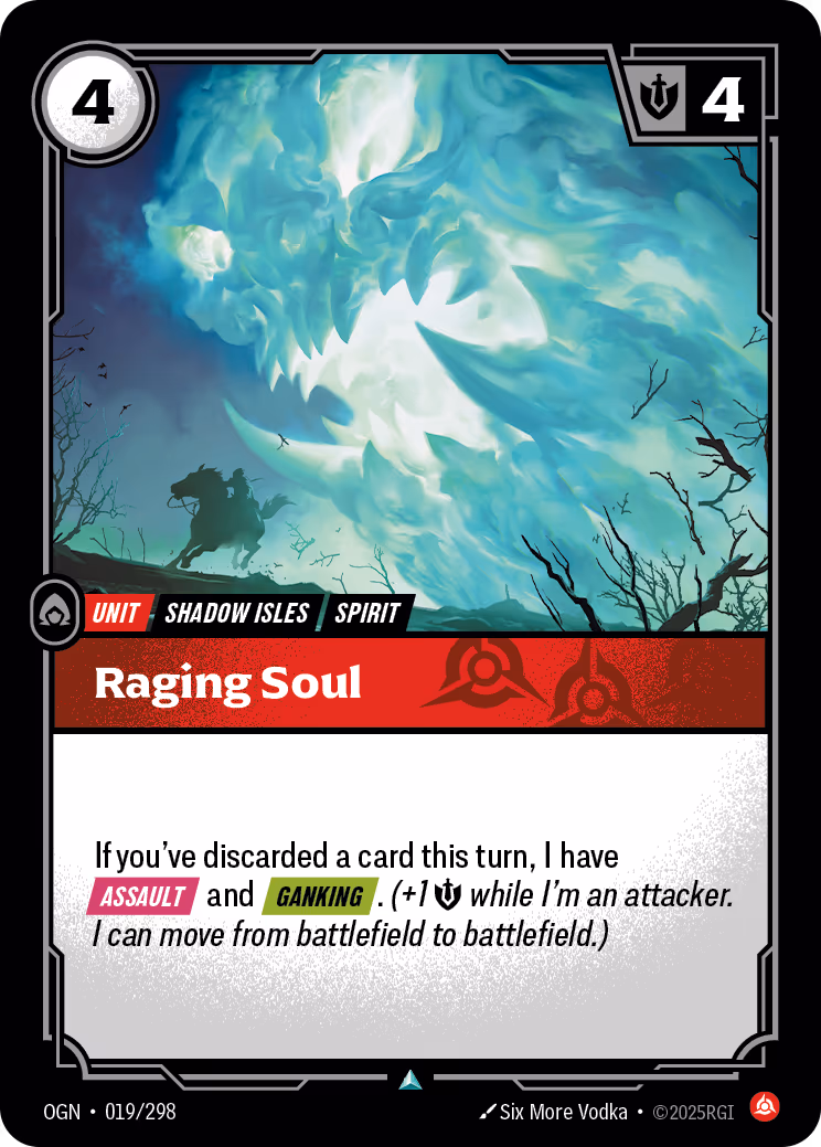 Raging Soul OGN-019 Riftbound card