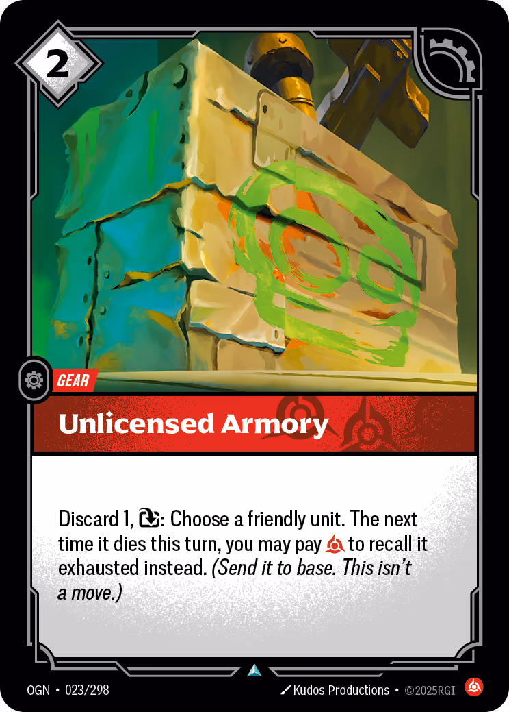 Unlicensed Armory OGN-023 Riftbound card