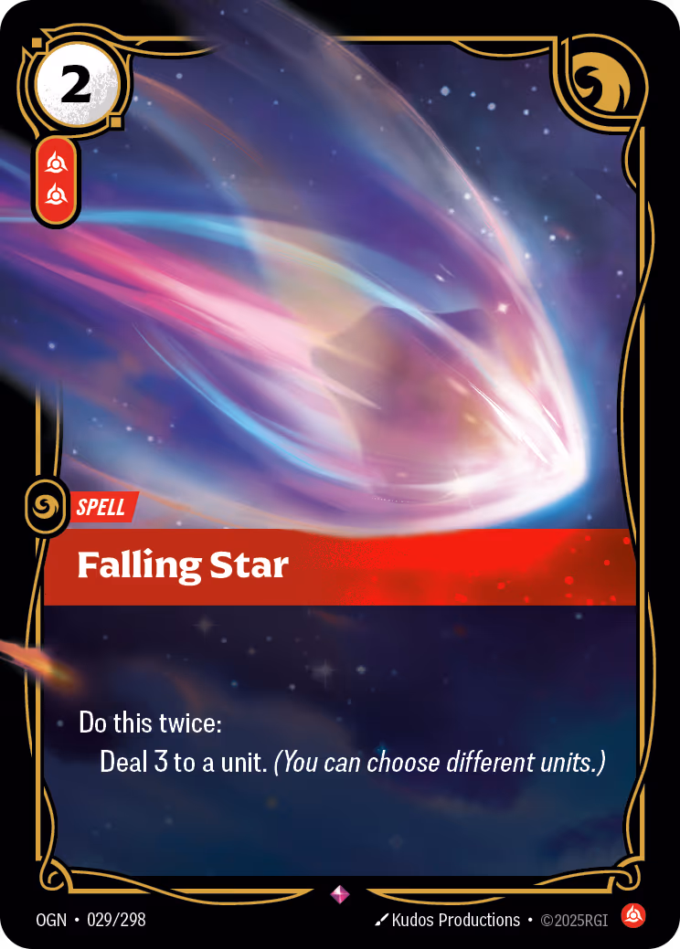 Falling Star OGN-029 Riftbound card