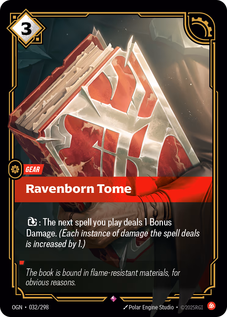 Ravenborn Tome OGN-032 Riftbound card