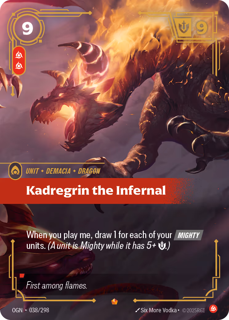 Kadregrin the Infernal OGN-038 Riftbound card