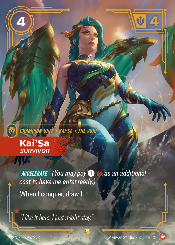 Kai'Sa - Survivor OGN-039A Riftbound card