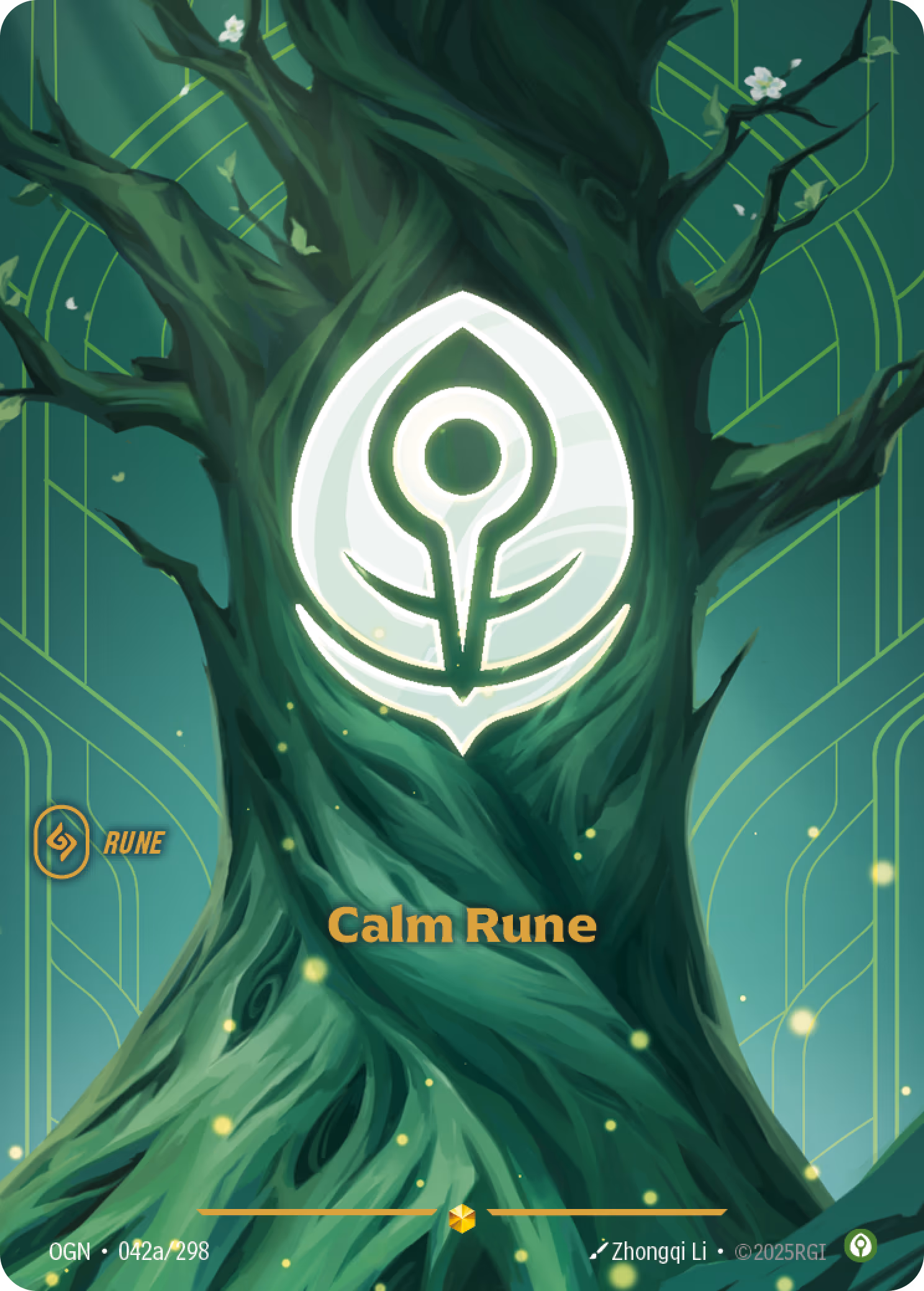 Calm Rune OGN-042A Riftbound card