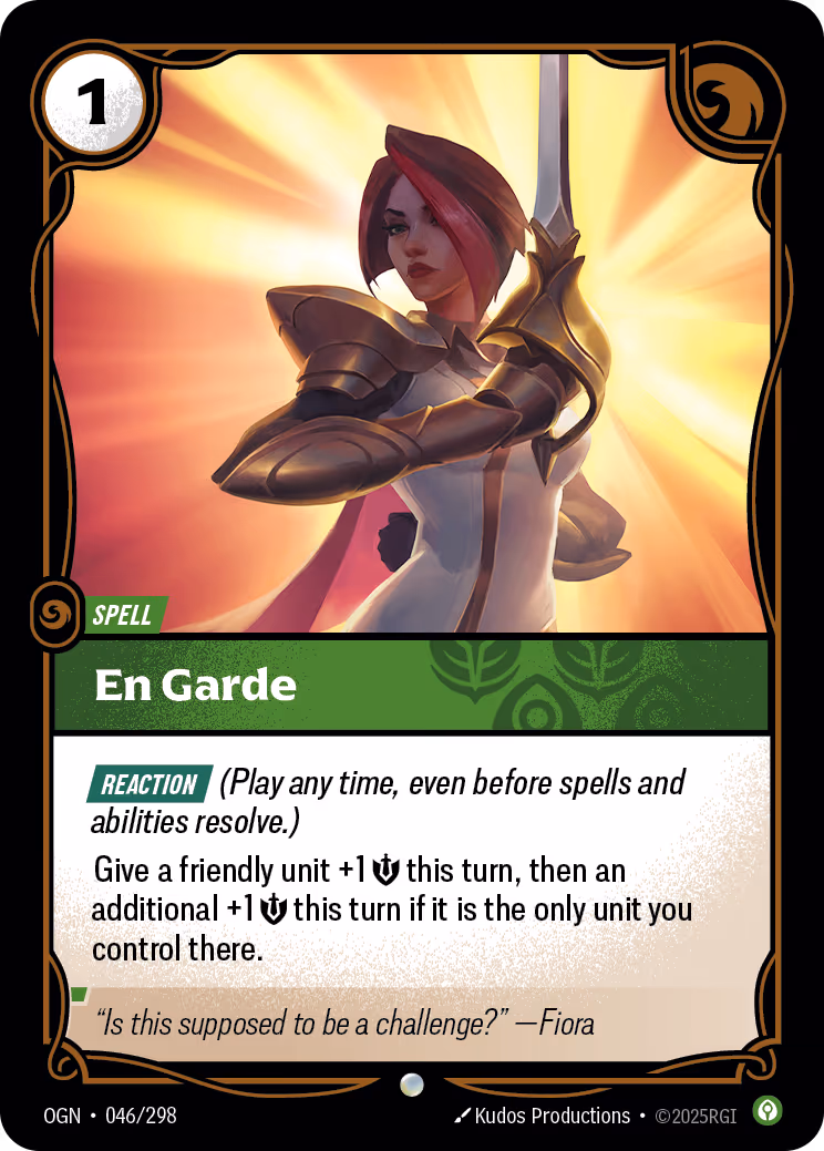 En Garde OGN-046 Riftbound card