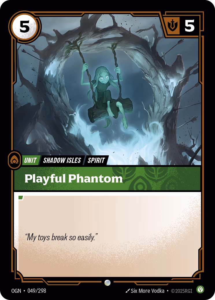 Playful Phantom OGN-049 Riftbound card