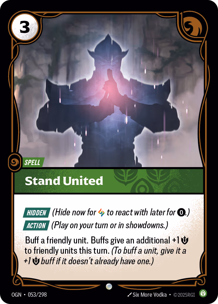 Stand United OGN-053 Riftbound card