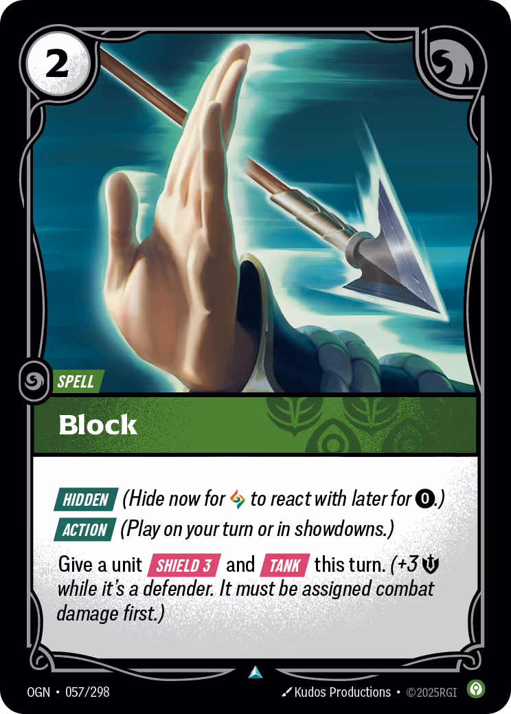 Block OGN-057 Riftbound card
