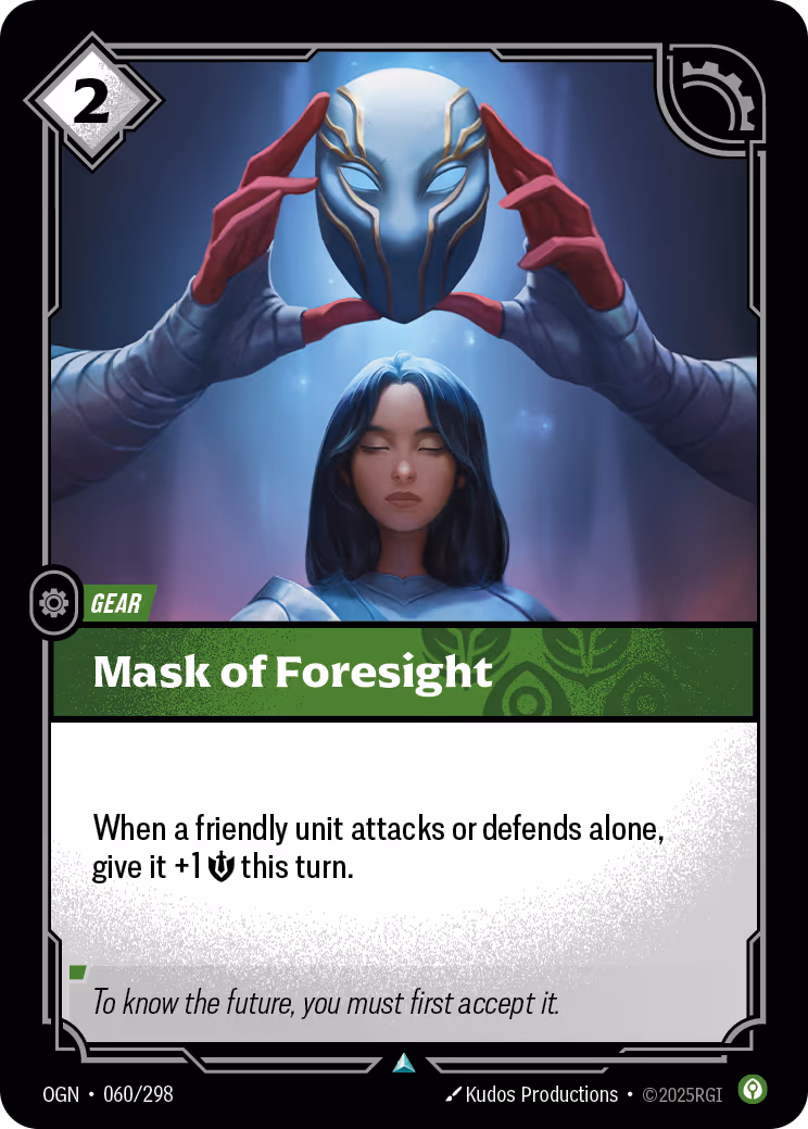 Mask of Foresight OGN-060 Riftbound card