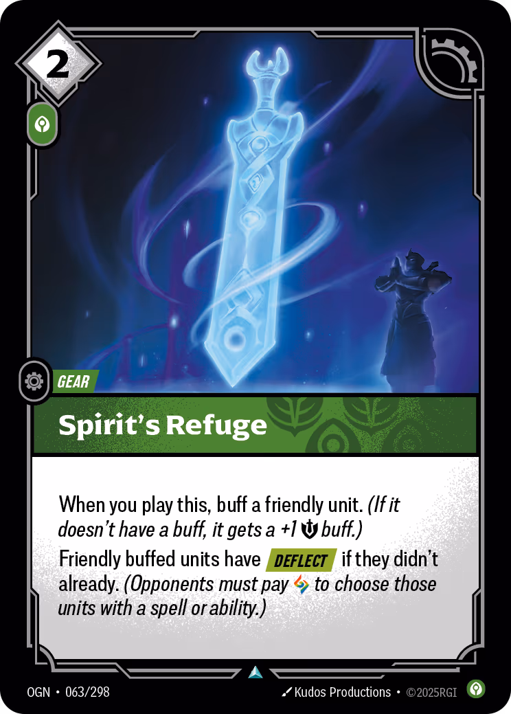 Spirit's Refuge OGN-063 Riftbound card