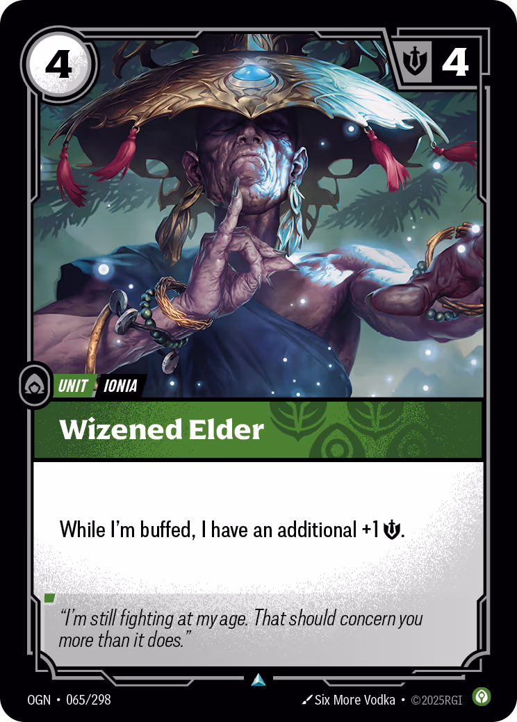 Wizened Elder OGN-065 Riftbound card