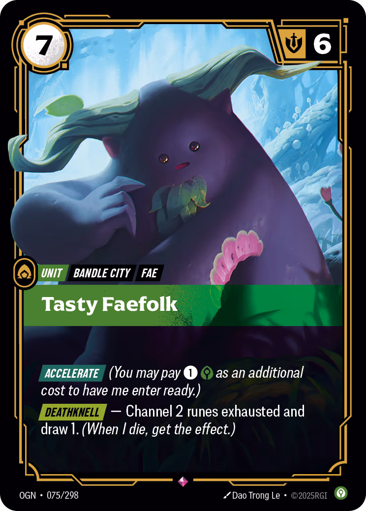 Tasty Faefolk OGN-075 Riftbound card
