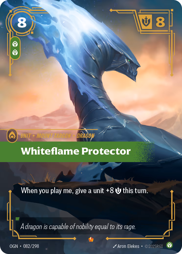 Whiteflame Protector OGN-082 Riftbound card