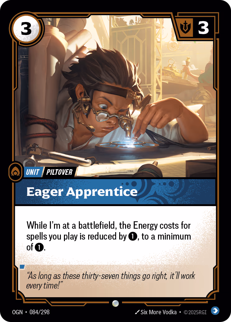 Eager Apprentice OGN-084 Riftbound card