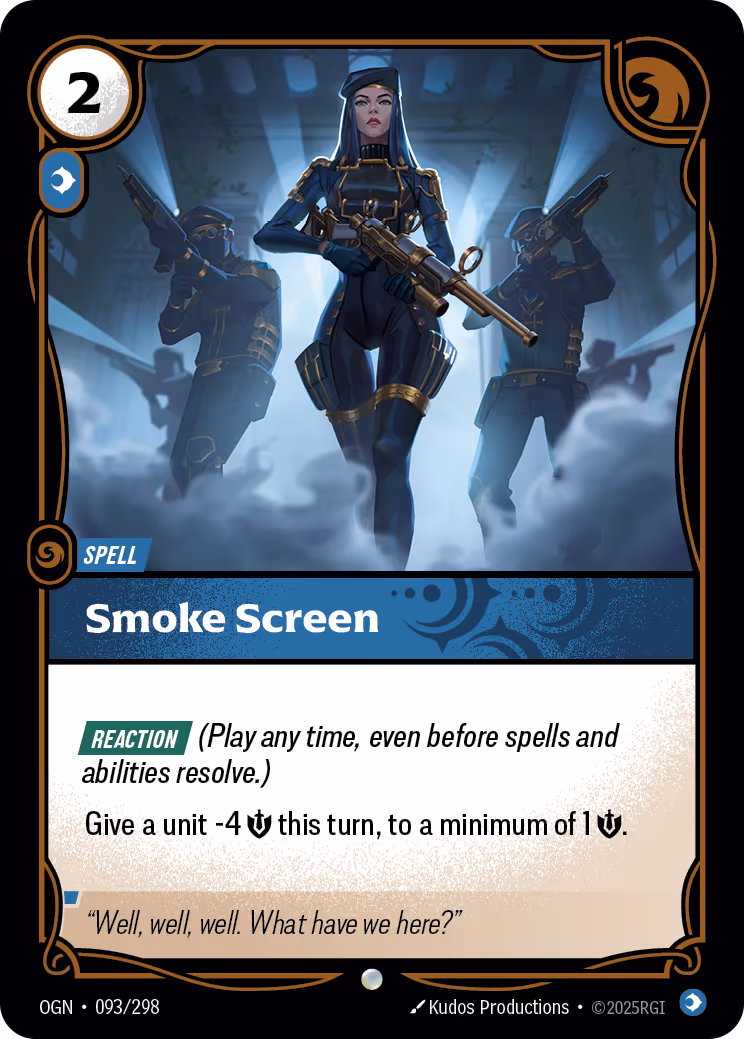 Smoke Screen OGN-093 Riftbound card