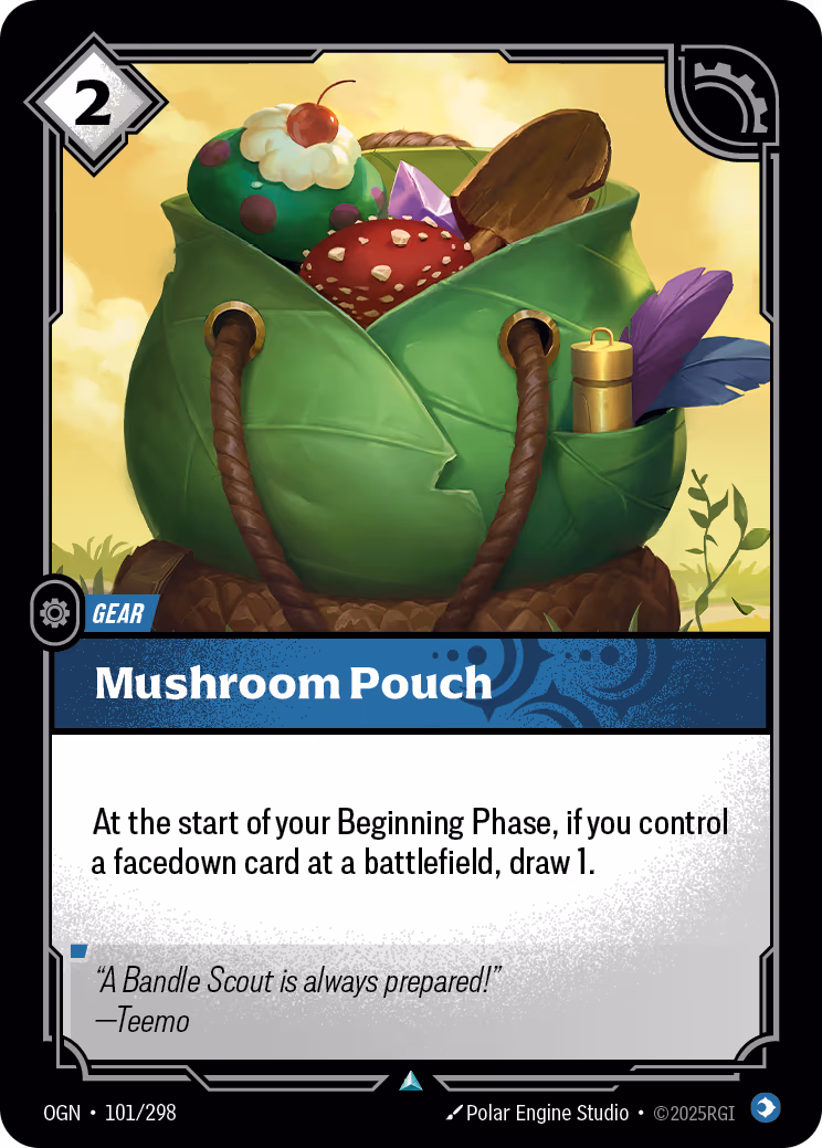 Mushroom Pouch OGN-101 Riftbound card