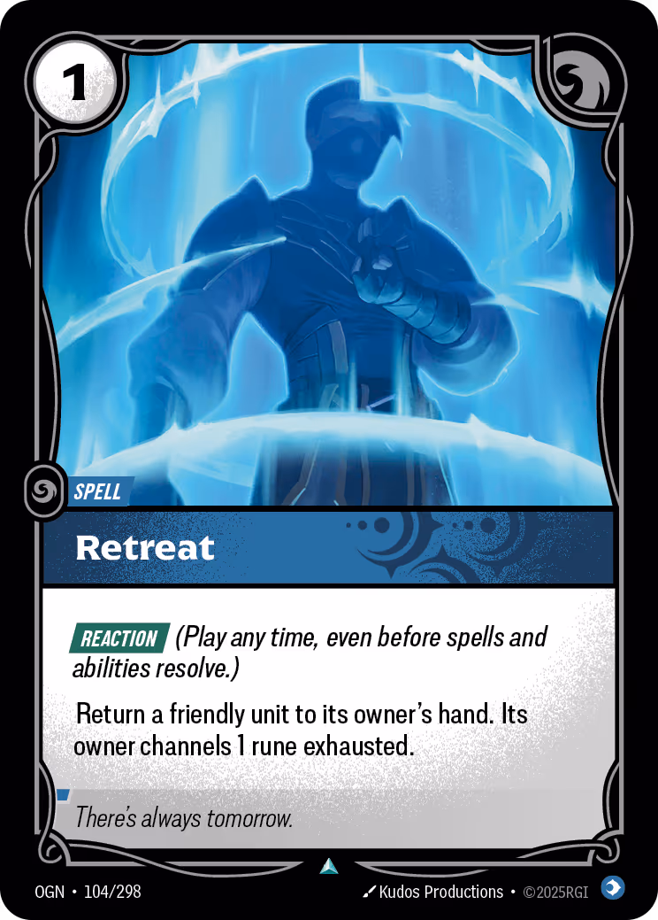 Retreat OGN-104 Riftbound card