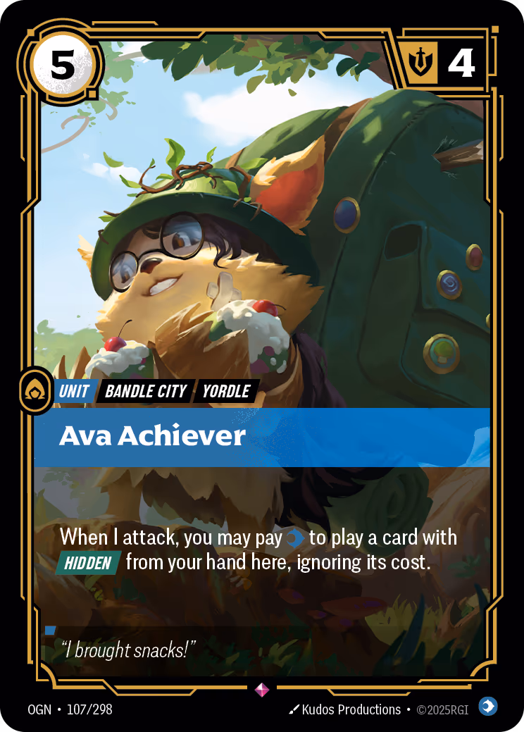 Ava Achiever OGN-107 Riftbound card