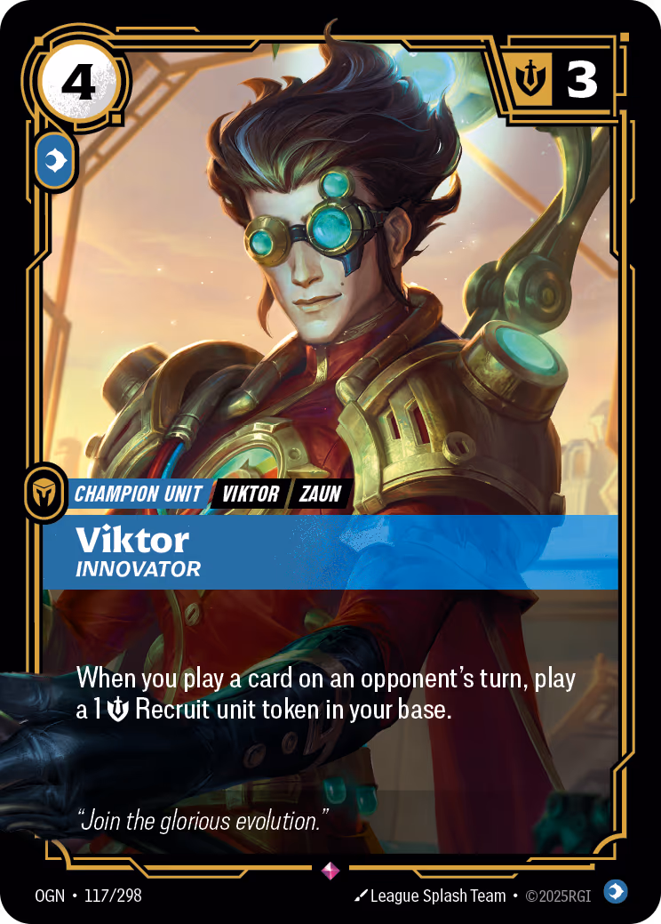 Viktor - Innovator OGN-117 Riftbound card