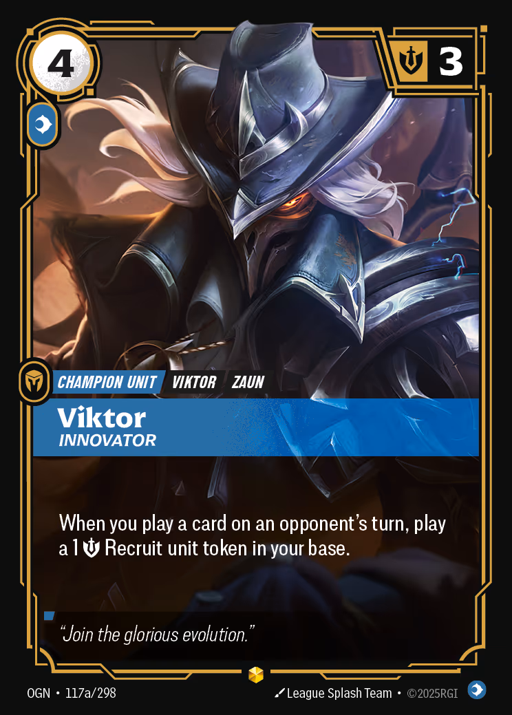 Viktor - Innovator OGN-117A Riftbound card
