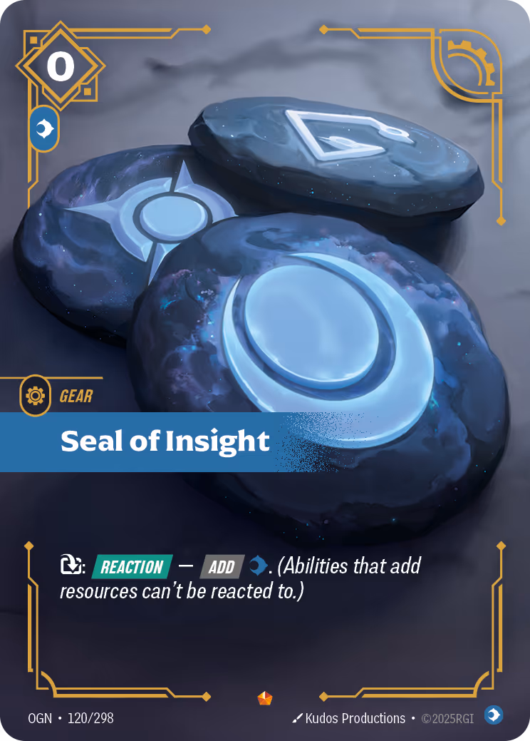 Seal of Insight OGN-120 Riftbound card