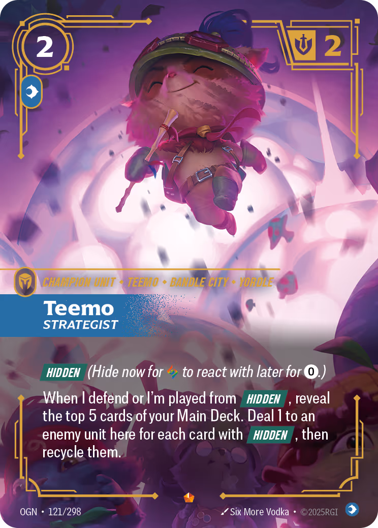 Teemo - Strategist OGN-121 Riftbound card