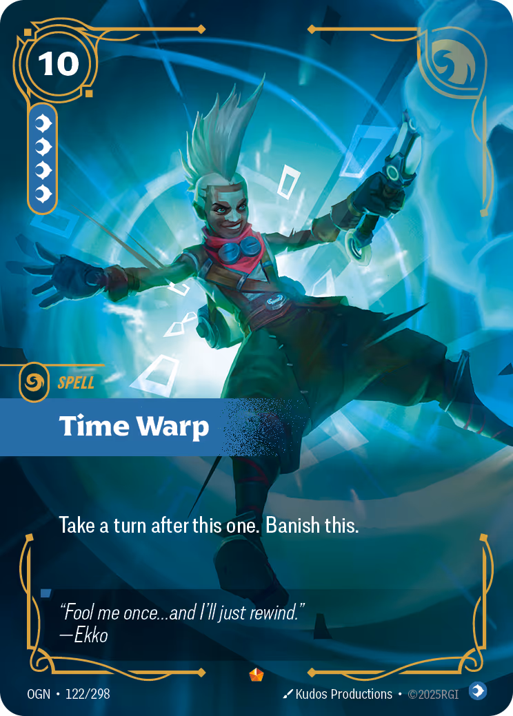Time Warp OGN-122 Riftbound card