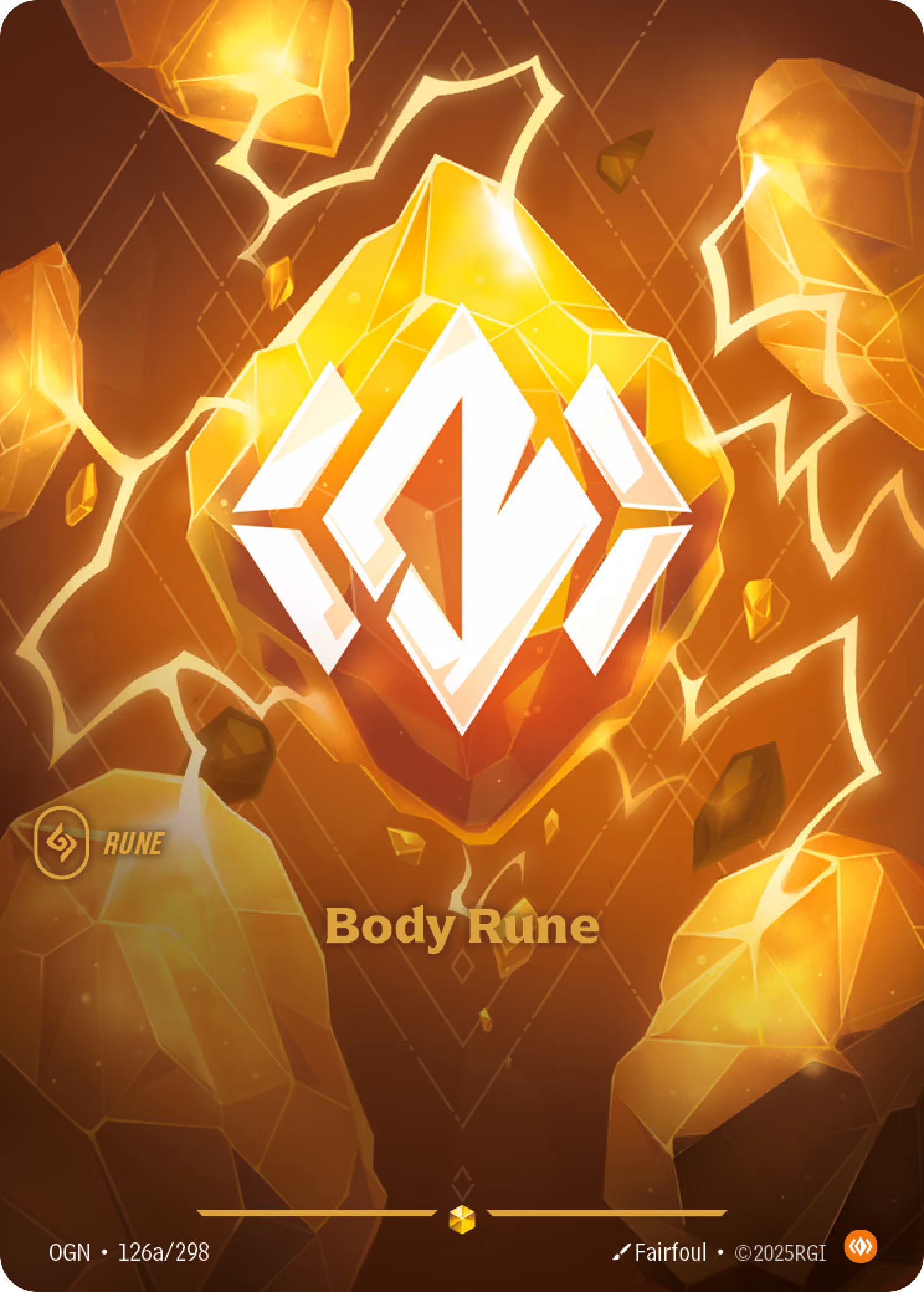Body Rune OGN-126A Riftbound card