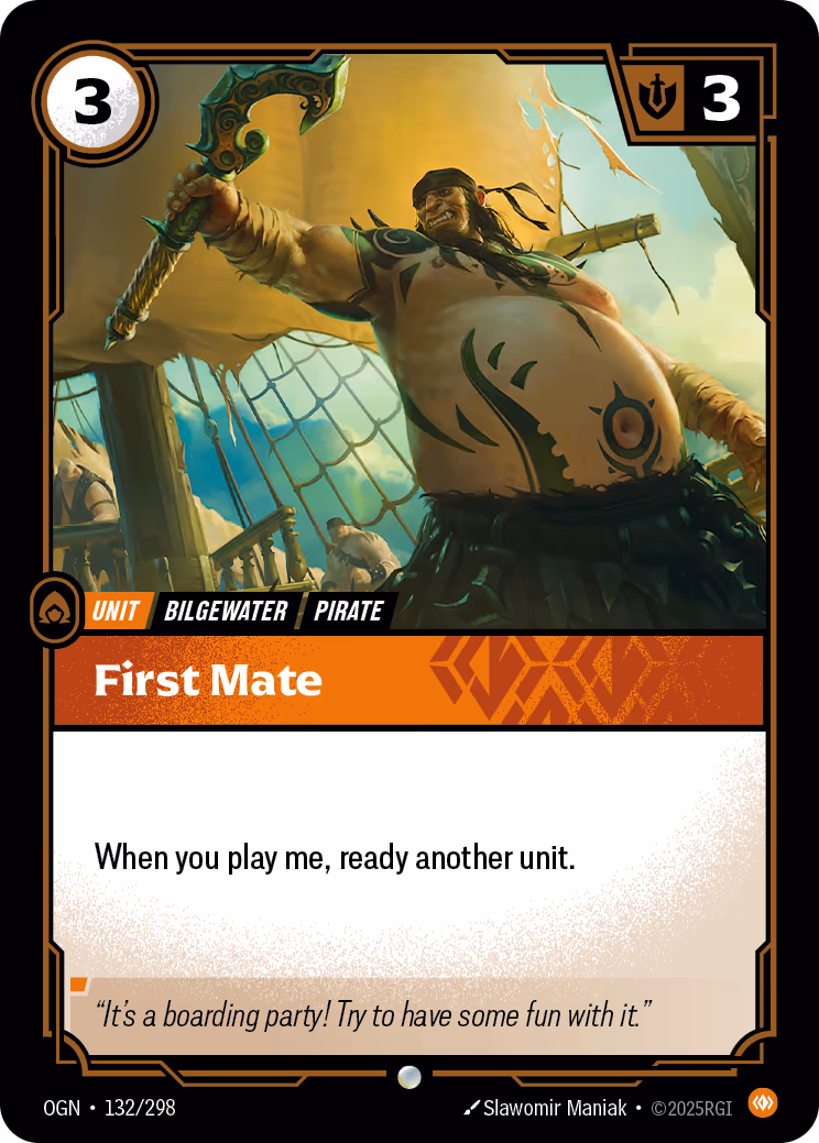 First Mate OGN-132 Riftbound card