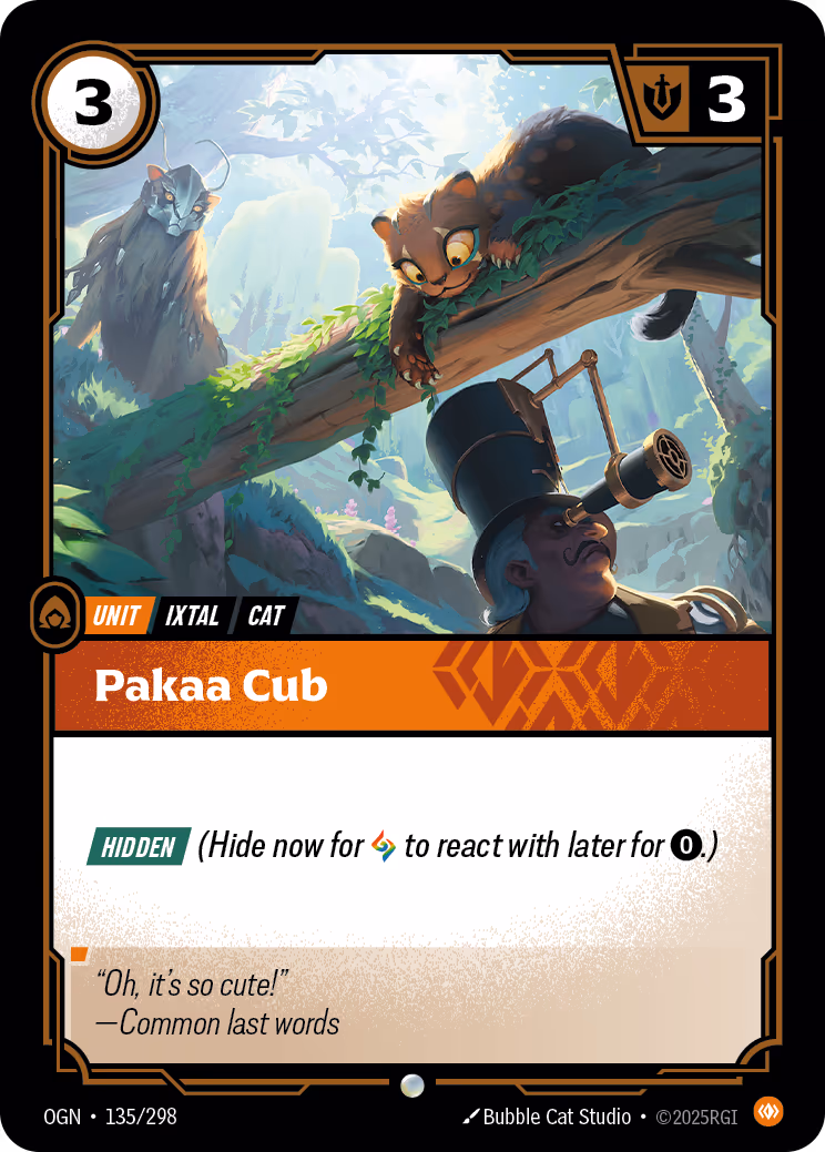 Pakaa Cub OGN-135 Riftbound card