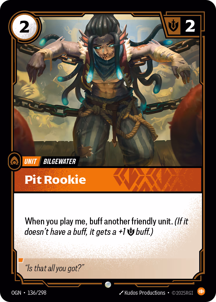 Pit Rookie OGN-136 Riftbound card
