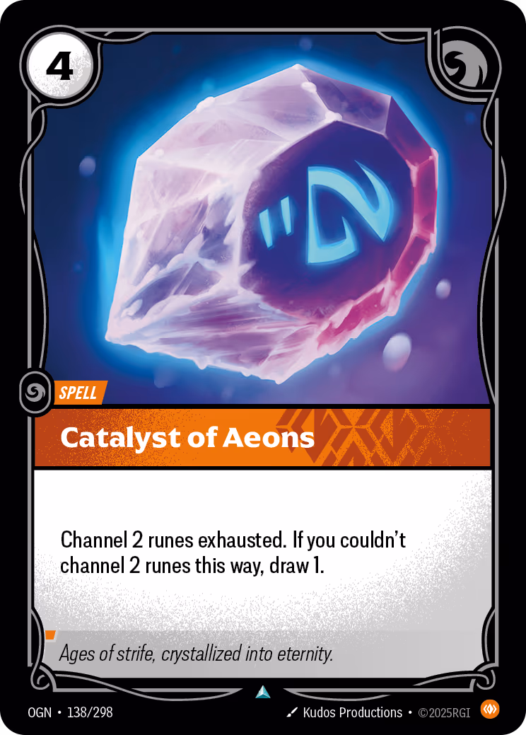 Catalyst of Aeons OGN-138 Riftbound card