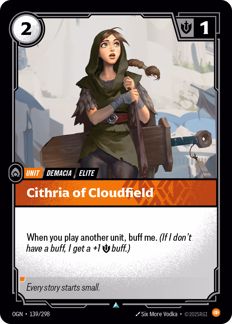 Cithria of Cloudfield OGN-139 Riftbound card