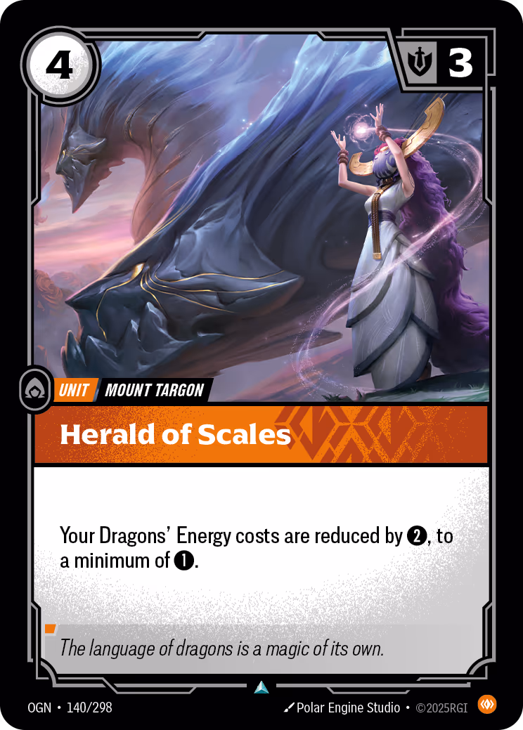 Herald of Scales OGN-140 Riftbound card