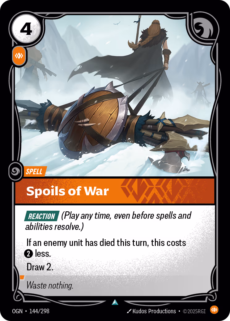 Spoils of War OGN-144 Riftbound card