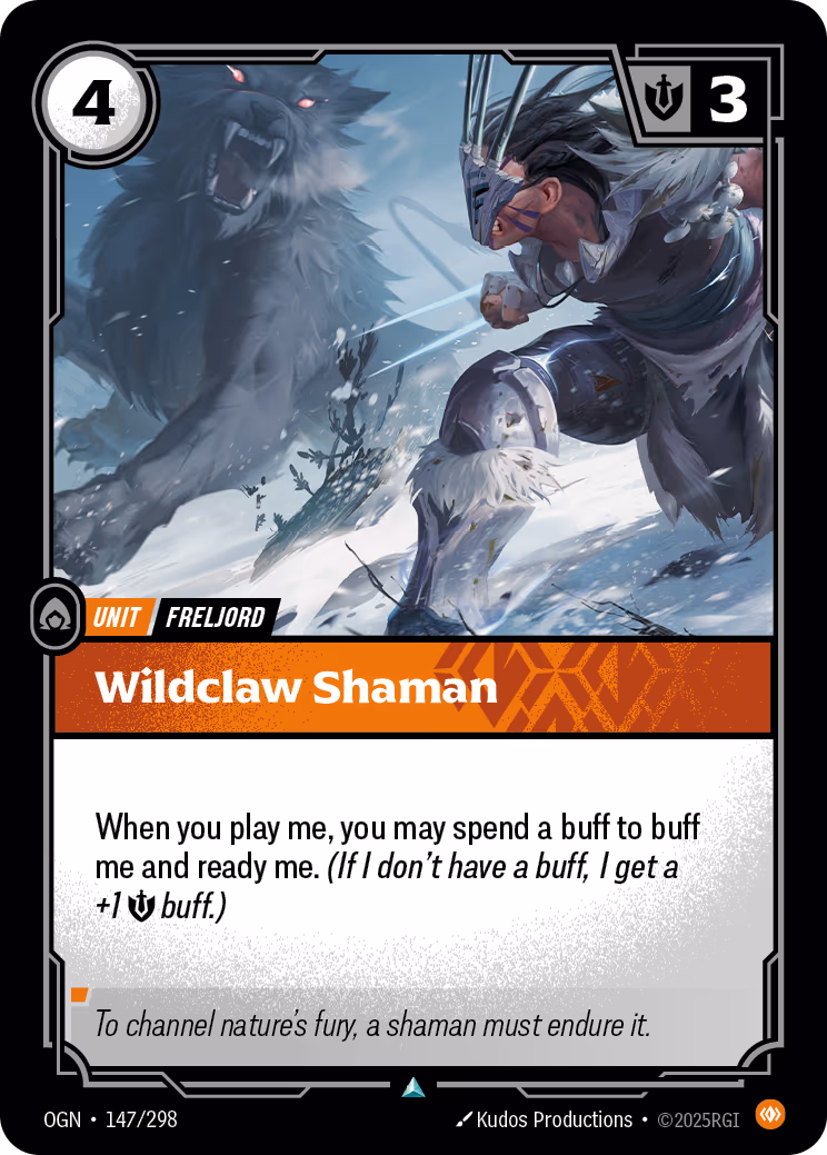 Wildclaw Shaman OGN-147 Riftbound card