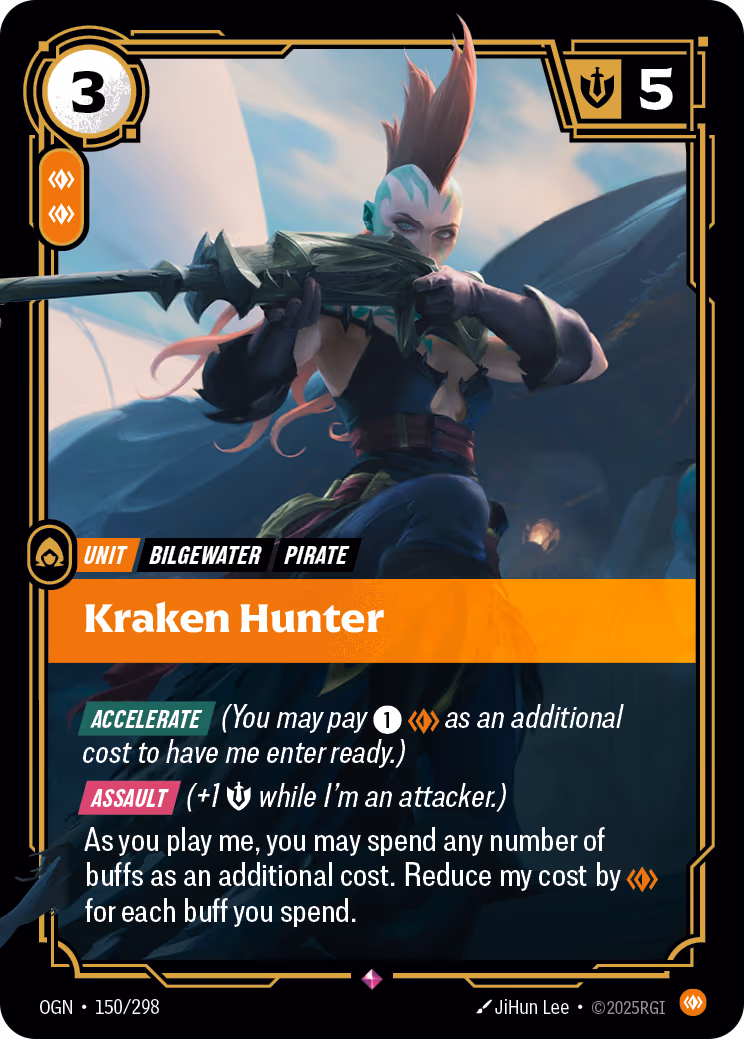 Kraken Hunter OGN-150 Riftbound card