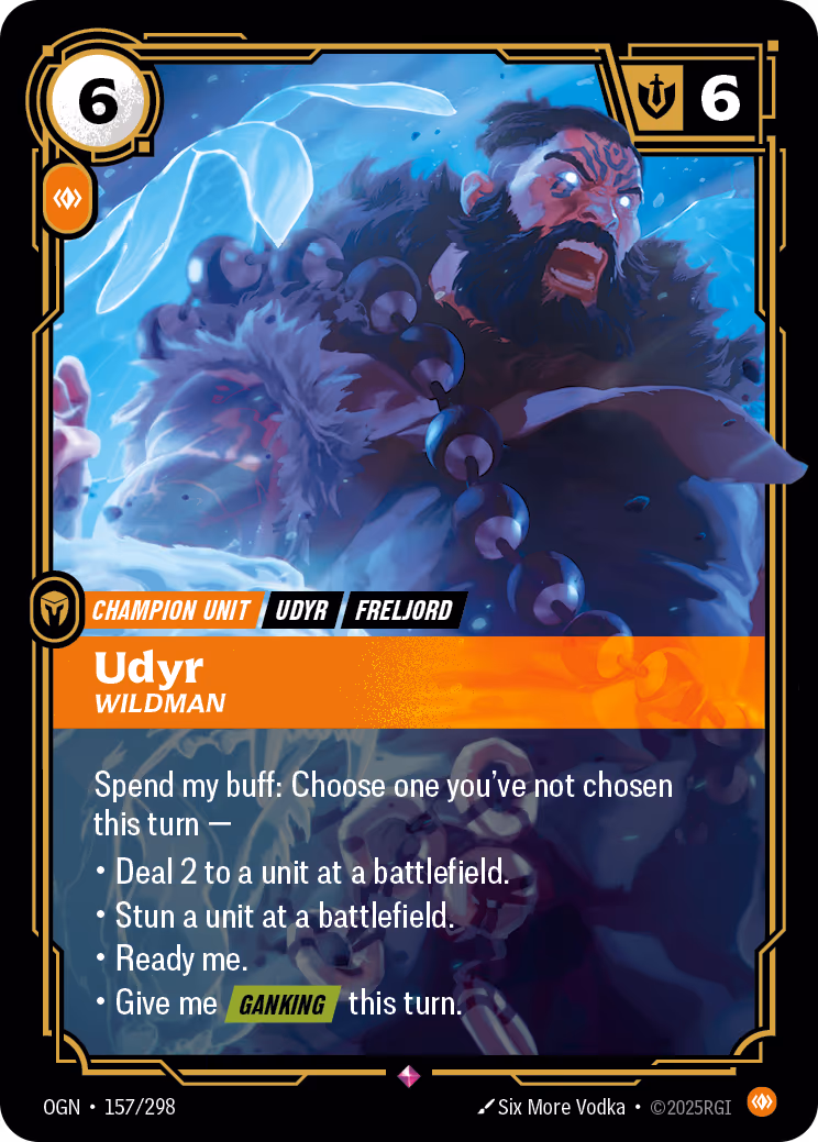 Udyr - Wildman OGN-157 Riftbound card
