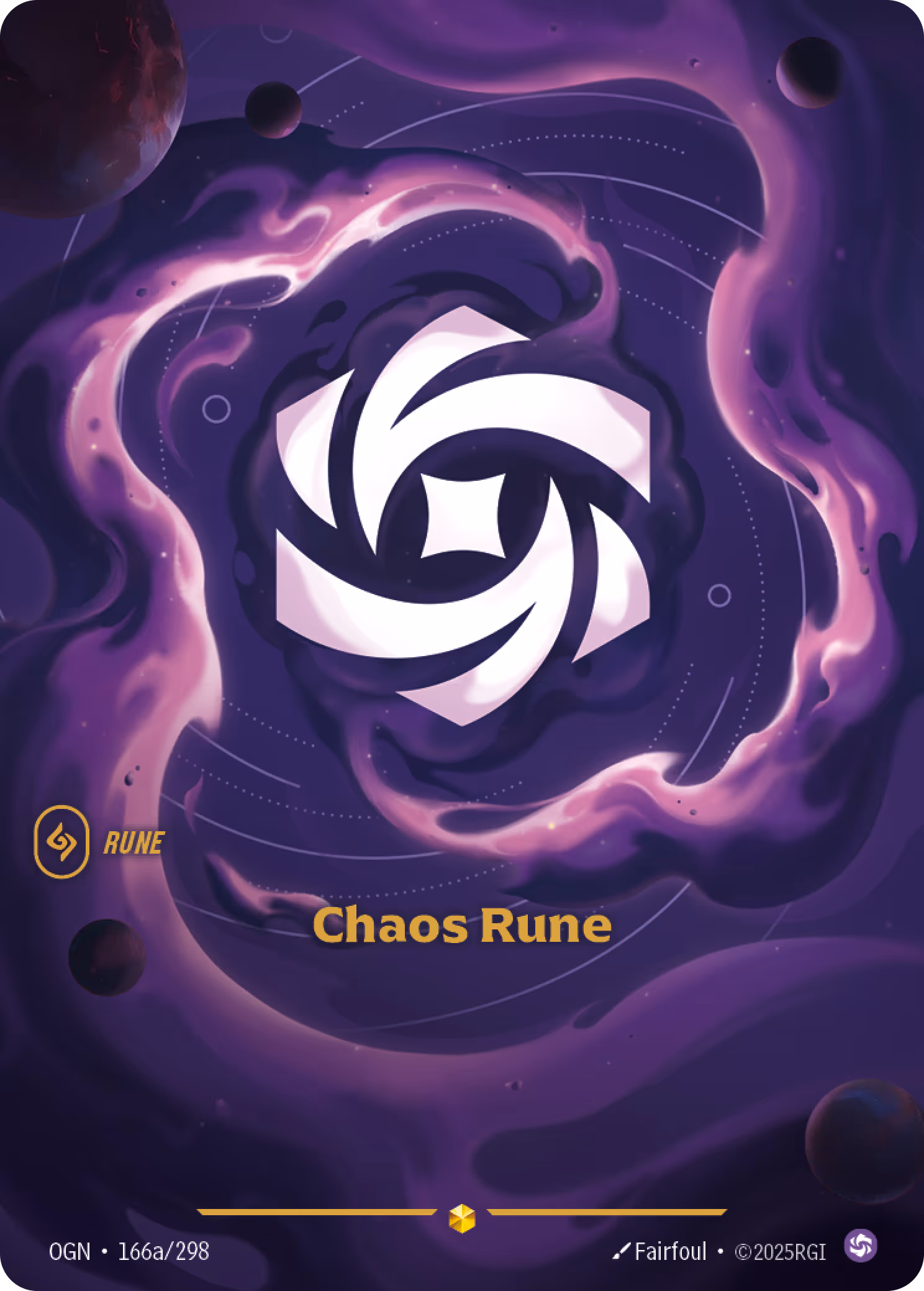 Chaos Rune OGN-166A Riftbound card