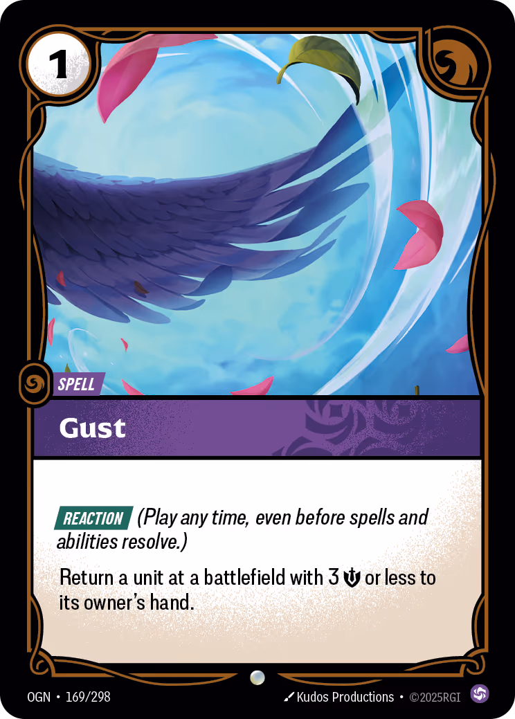 Gust OGN-169 Riftbound card