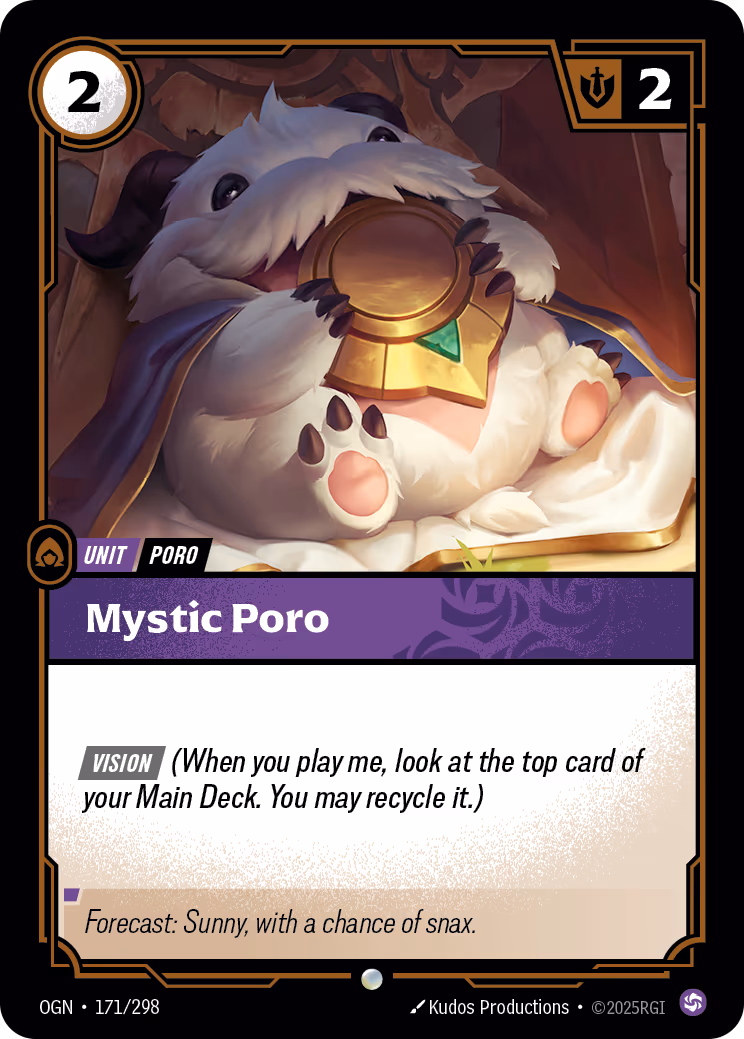 Mystic Poro OGN-171 Riftbound card