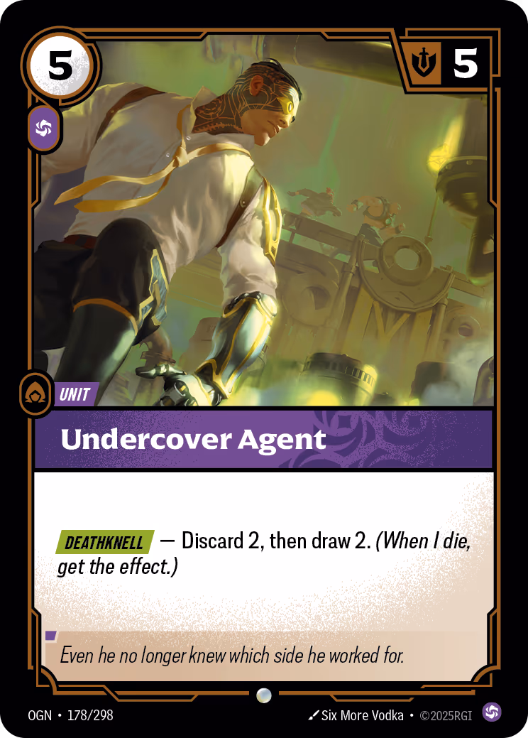 Undercover Agent OGN-178 Riftbound card