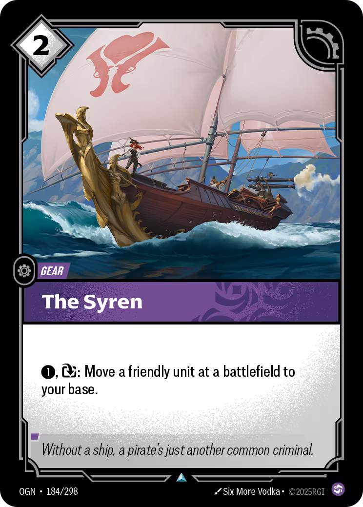 The Syren OGN-184 Riftbound card