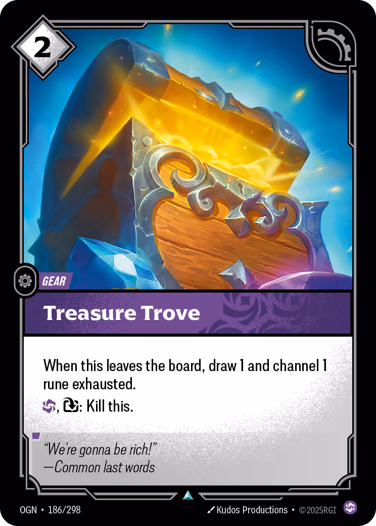 Treasure Trove OGN-186 Riftbound card