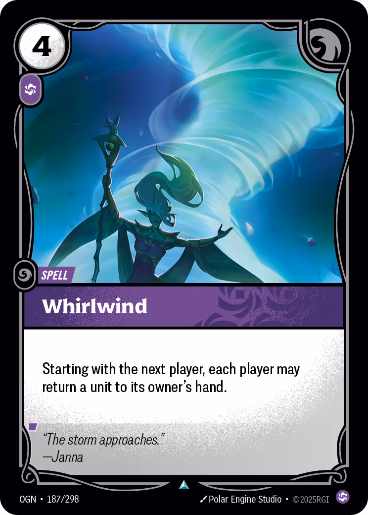 Whirlwind OGN-187 Riftbound card