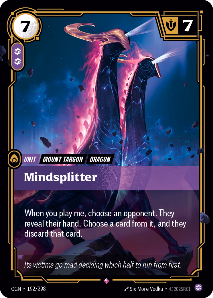 Mindsplitter OGN-192 Riftbound card
