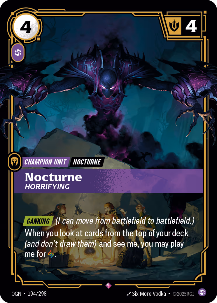 Nocturne - Horrifying OGN-194 Riftbound card