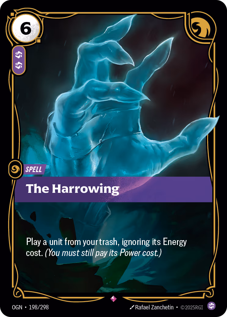 The Harrowing OGN-198 Riftbound card